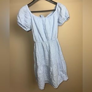 Women’s blue tunic dress